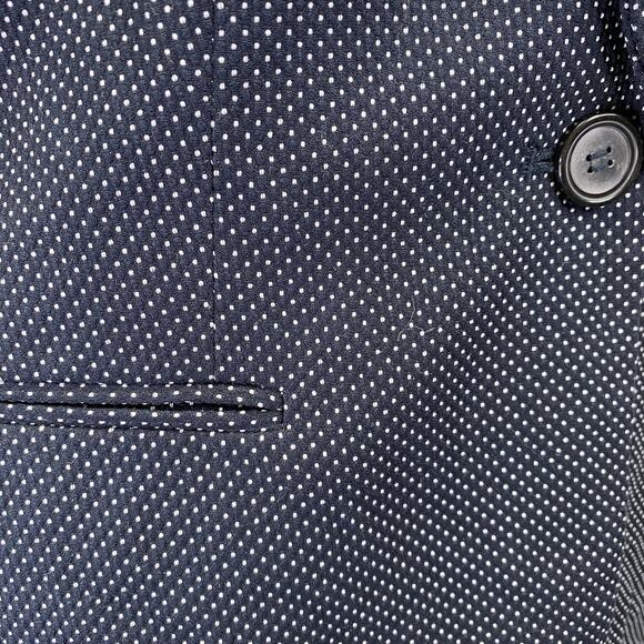 ZARA Polka Dot Blazer Womens 4 Black & White Suit Coat Business Casual Preppy - Picture 3 of 9